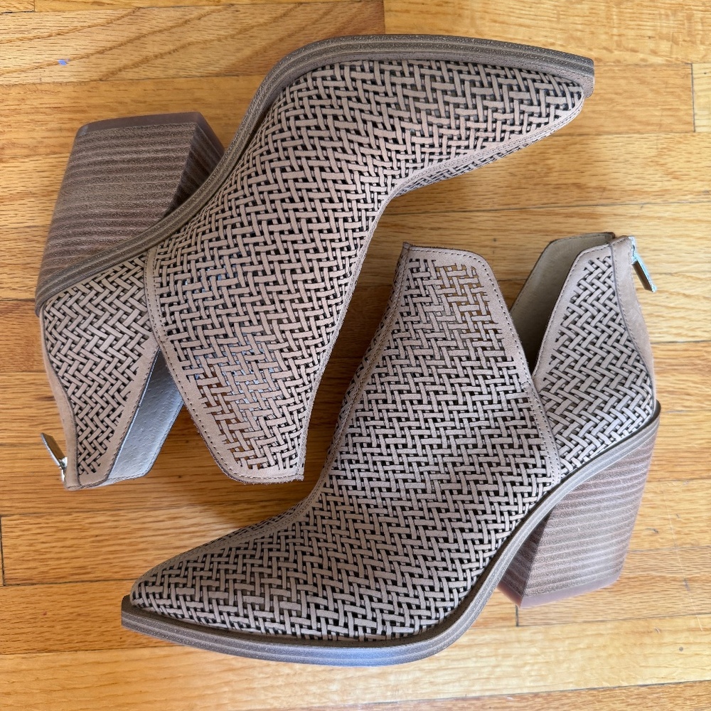 Vince Camuto Brown Ankle Booties